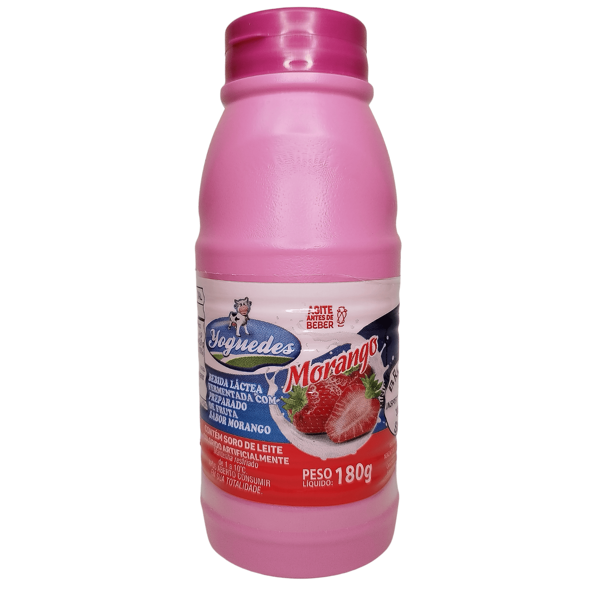 BEBIDA LÁCTEA YOGUEDES SALADA DE FRUTAS, COCO E MORANGO GARRAFA 180G