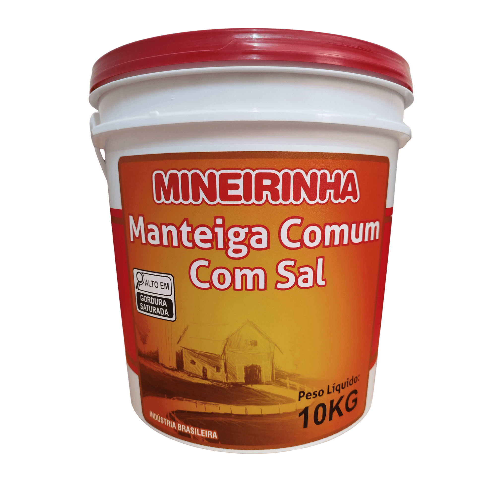 MANTEIGA MINEIRINHA COMUM COM SAL BALDE 10KG