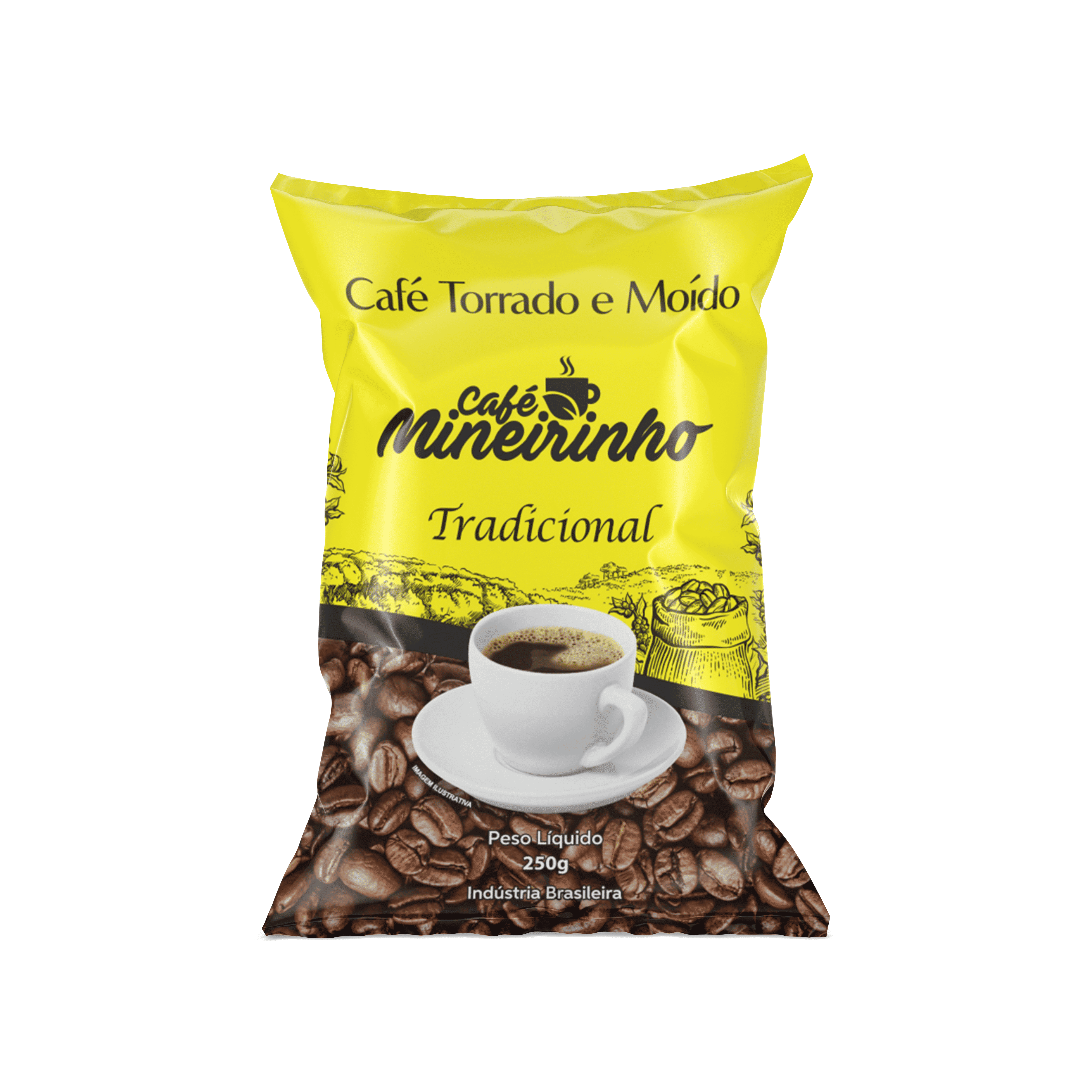 CAFÉ TORRADO E MOÍDO MINEIRINHO TRADICIONAL ALMOFADA 250G